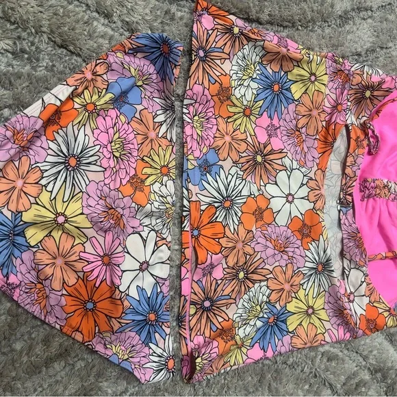 Salt and Cove 2-Piece Swimsuit – Tropical Floral Print Tankini Size XL - Picture 3 of 4